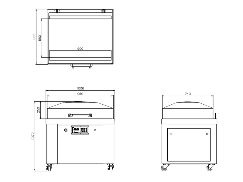 SC-900FB立地型不鏽鋼真空機