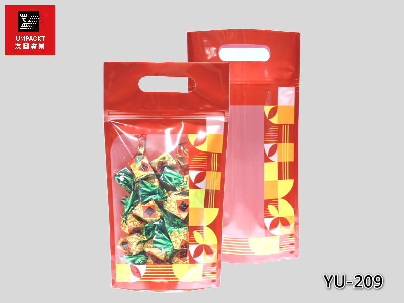 彩蝶手提夾鏈立袋