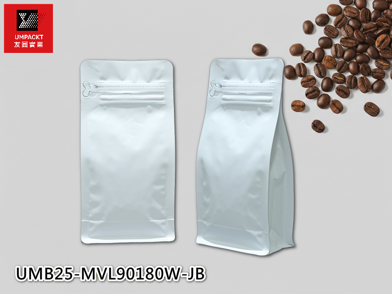 咖啡平底袋(白)-小