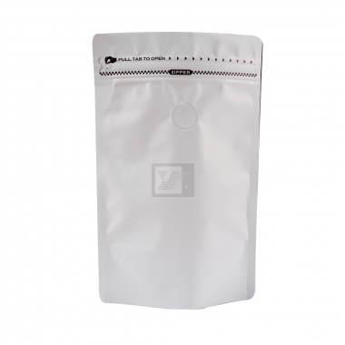 咖啡夾鏈立袋-白色氣閥款